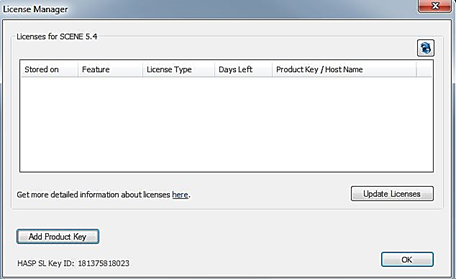 SCENE License Manager