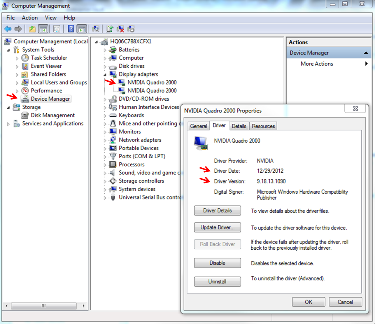 Windows Device Manager Screenshot